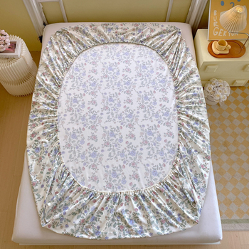 Elastinis patalynės užvalkalas iš 100% medvilnės, geometrinis raštas, reaktinis spausdinimas, GSM 1000–1500, audinio siūlų skaičius 40