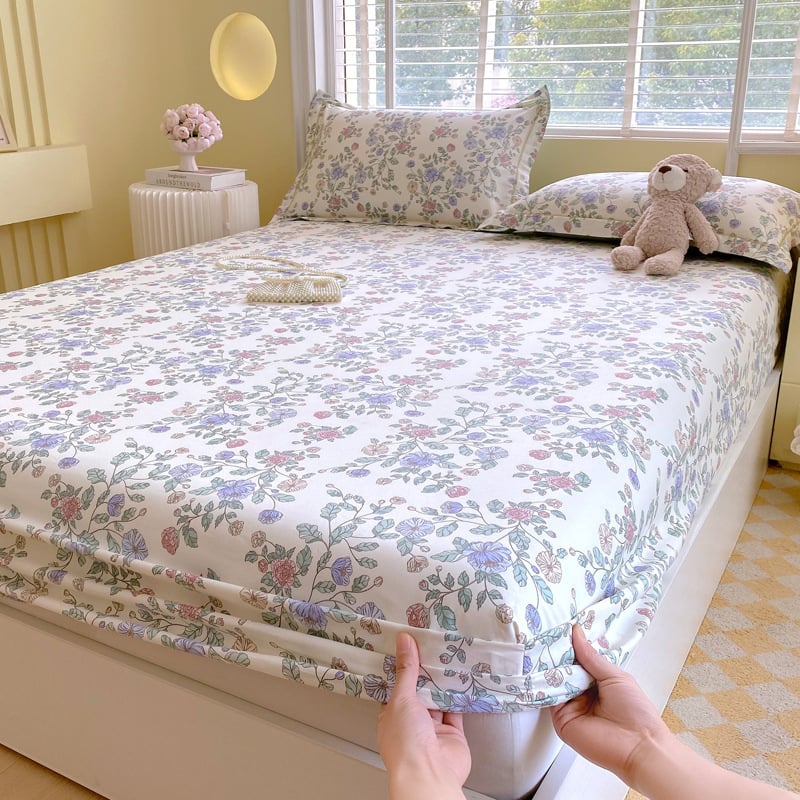 Elastinis patalynės užvalkalas iš 100% medvilnės, geometrinis raštas, reaktinis spausdinimas, GSM 1000–1500, audinio siūlų skaičius 40