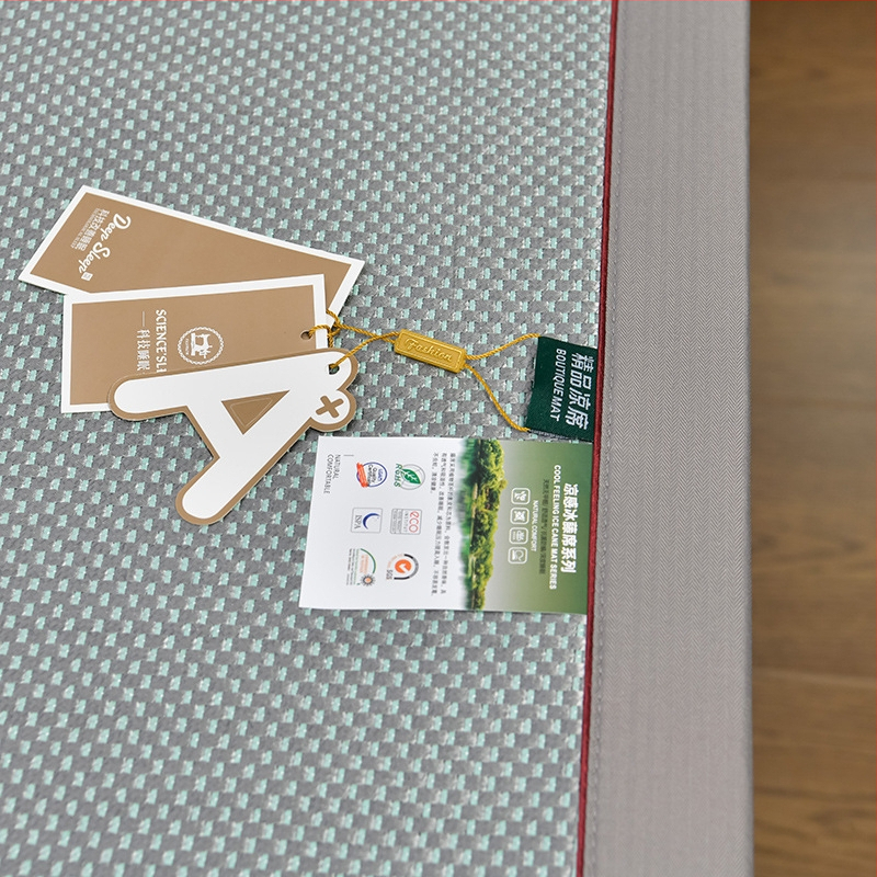 Ledinio šilko ir rotango kilimėlių rinkinys, sulankstomas, siuvinėta audinys, pirmosios kokybės