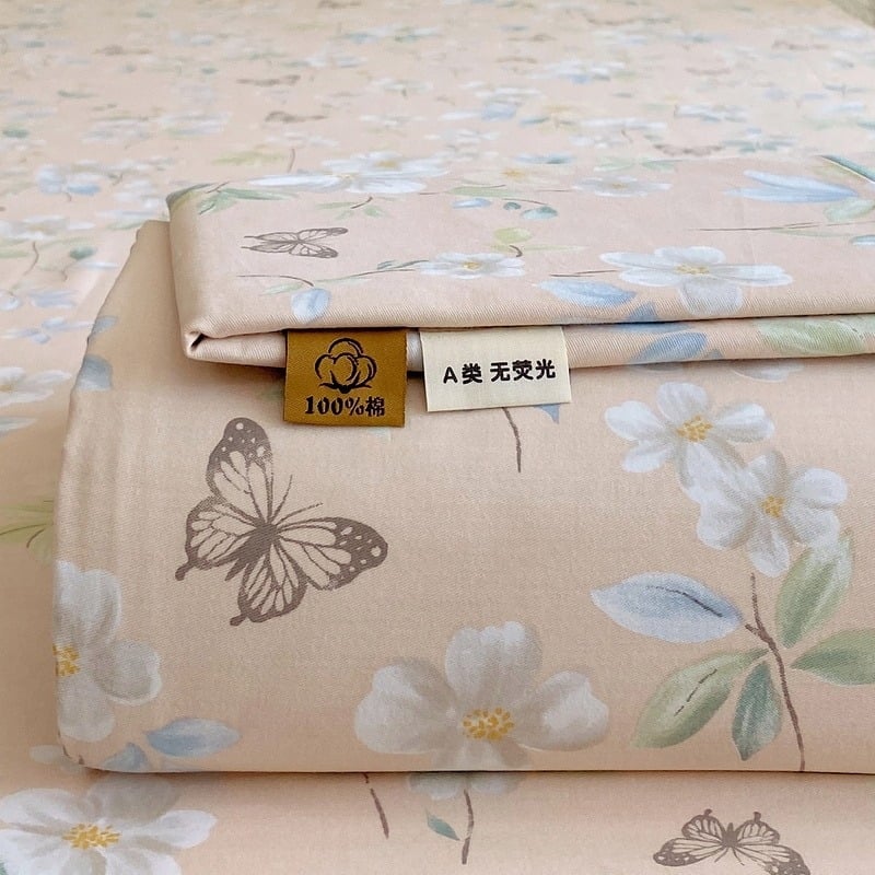 Trys dalių patalynės komplektas iš 100% medvilnės, karikatūrų raštas, reaktyvus dažymas