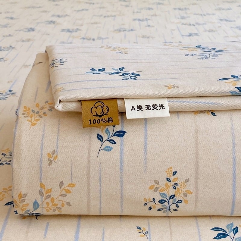 Trys dalių patalynės komplektas iš 100% medvilnės, karikatūrų raštas, reaktyvus dažymas