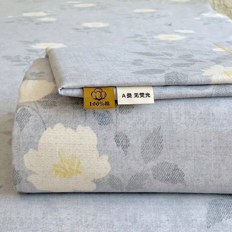 Trys dalių patalynės komplektas iš 100% medvilnės, karikatūrų raštas, reaktyvus dažymas