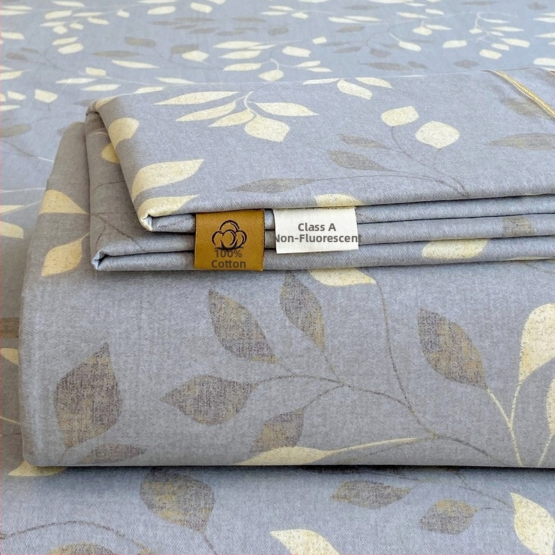 Trys dalių patalynės komplektas iš 100% medvilnės, karikatūrų raštas, reaktyvus dažymas