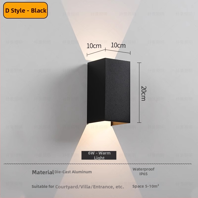 Sieninė LED lemputė su reguliuojamu spinduliu, minimalistinis modernus stilius, aliumininis korpusas, LED šviesos šaltinis, PIR judesio jutiklis, veikia iki 36V