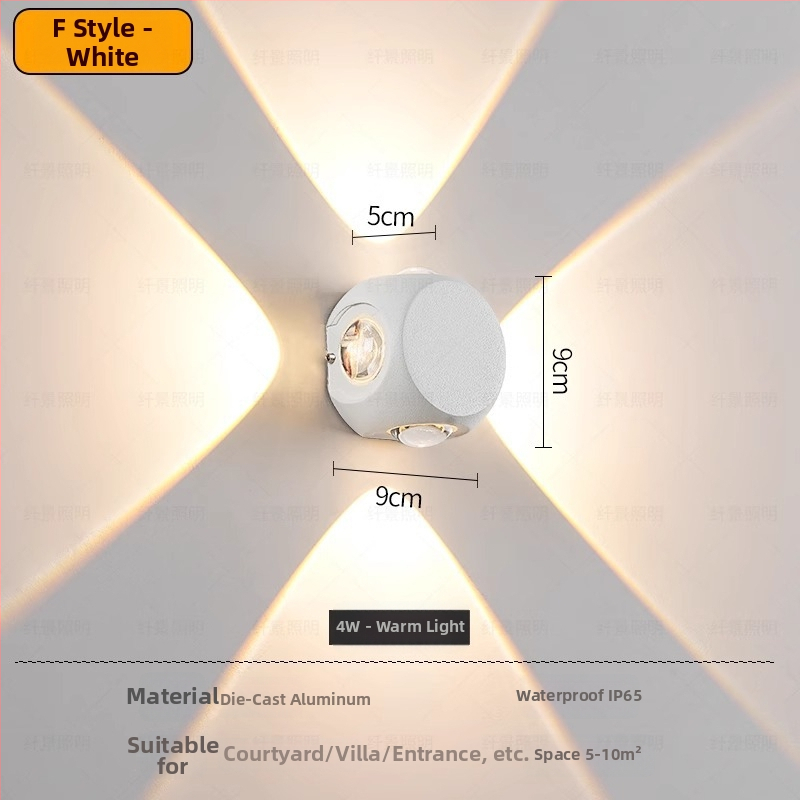 Sieninė LED lemputė su reguliuojamu spinduliu, minimalistinis modernus stilius, aliumininis korpusas, LED šviesos šaltinis, PIR judesio jutiklis, veikia iki 36V