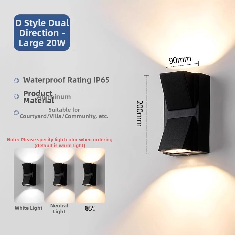 Sieninė LED lemputė su reguliuojamu spinduliu, minimalistinis modernus stilius, aliumininis korpusas, LED šviesos šaltinis, PIR judesio jutiklis, veikia iki 36V