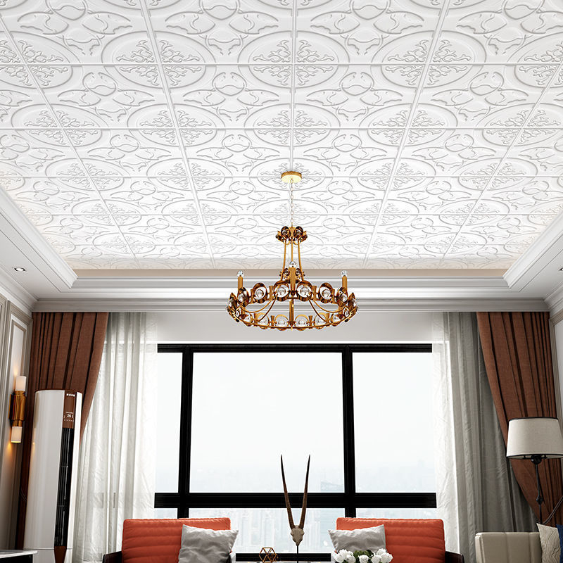 Самозалепващ 3D таванно-стенен стикер за дневна