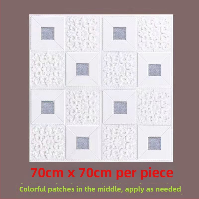 Самозалепващ 3D таванно-стенен стикер за дневна