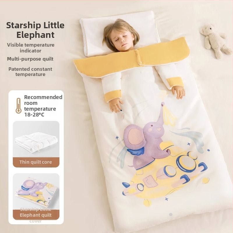 Belleptide vaikams miego maišelis apvalko stiliaus, išorė 95% medvilnė, pamušalas poliesteris, užpildas įprastas, išimami rankoviai, skalbiasi, gyvūnų raštas, tinkamas žiemai, pavasariui ir rudeniui