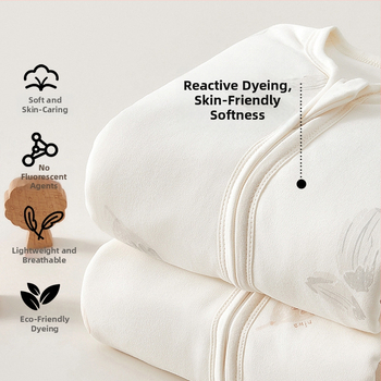 Kūdikių miego maišelis su atjungiamomis rankovėmis, storas medvilnės užpildas, užtrauktukas, atskiros kojos dizainas, tinkamas 1–3 metų amžiaus vaikams