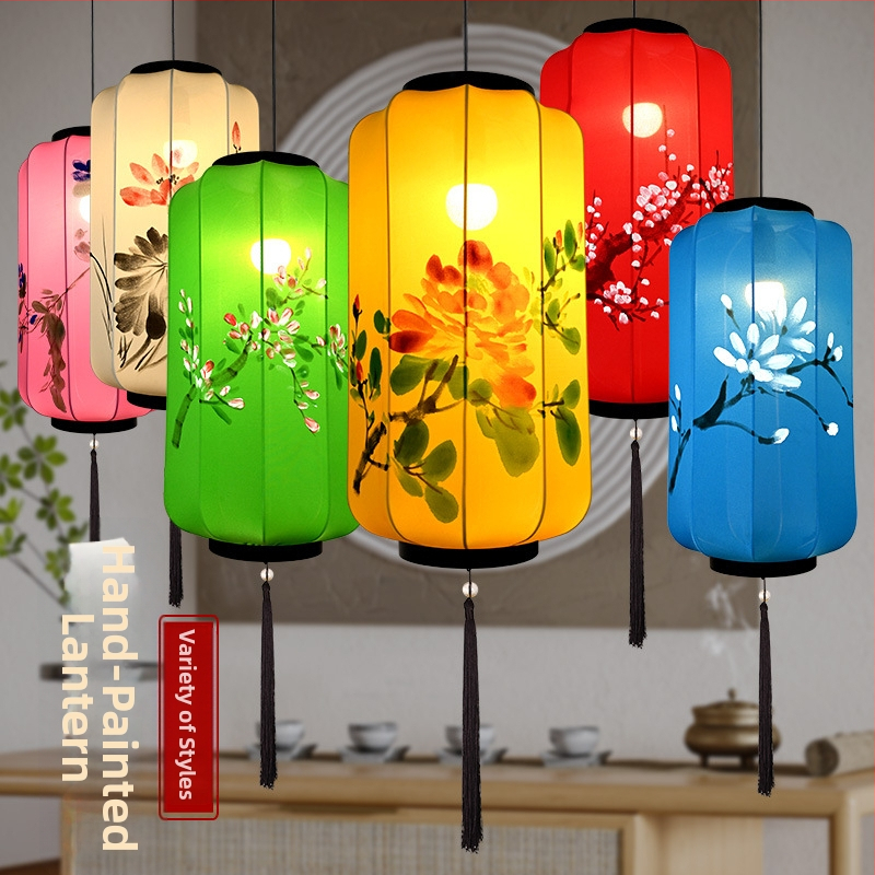 Фенер от еластичен плат, ръчна изработка, квадратна форма, за открити пространства, светещ