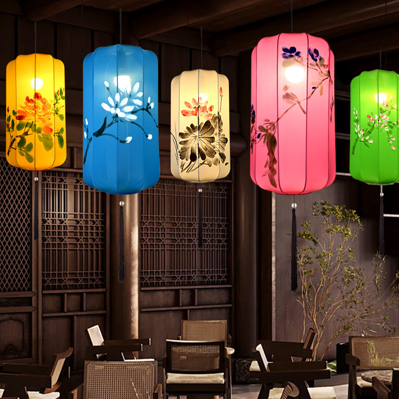 Elastinio audinio žibintas, rankų darbo, lauko naudojimui, kvadratinė forma, šviesėja