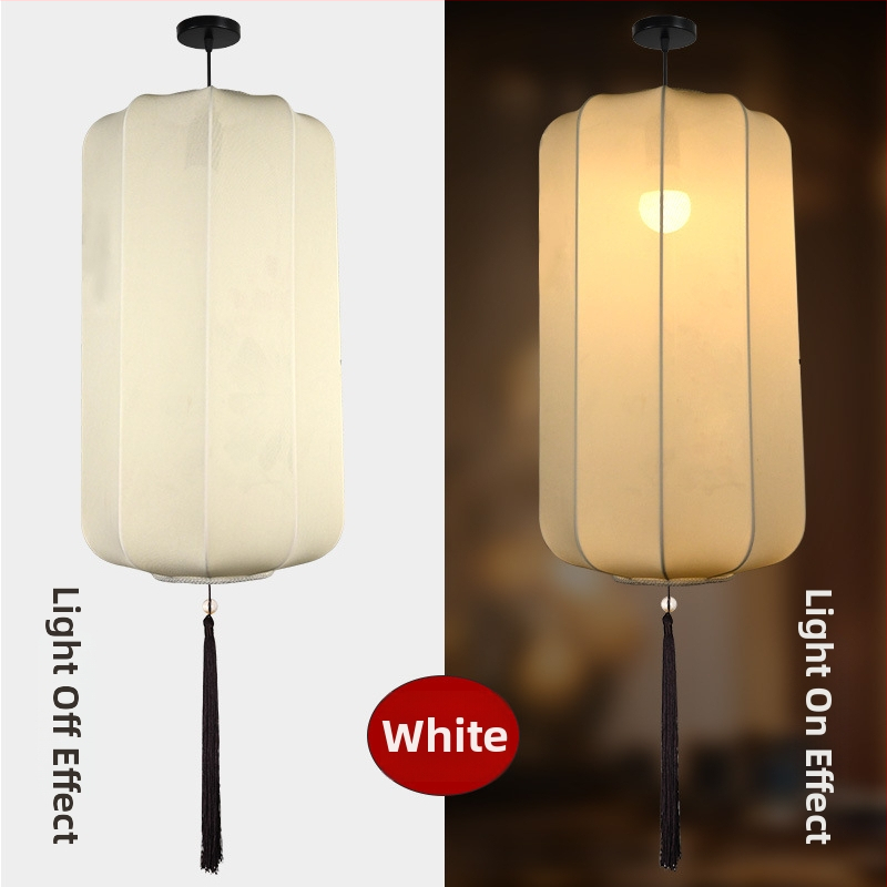 Elastinio audinio žibintas, rankų darbo, lauko naudojimui, kvadratinė forma, šviesėja