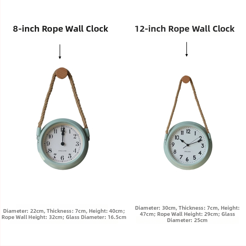 Стенен часовник в скандинавски стил, метален корпус и циферблат, батериен кварцов ход със sweep движение на секундата, кръгъл дизайн, подходящ за всекидневна