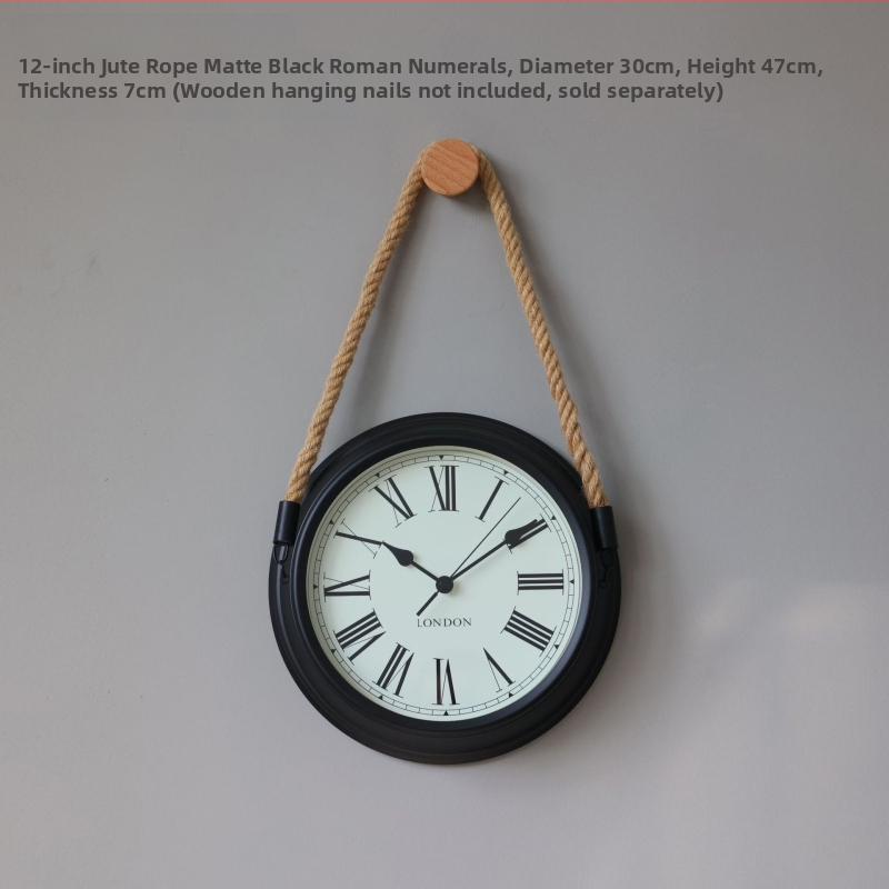 Ρολόι τοίχου σε σκανδιναβικό μινιμαλισμό, μεταλλικό περίβλημα και καντράν, κίνηση με μπαταρία quartz με sweep δεύτερο, στρογγυλός σχεδιασμός για καθιστικό