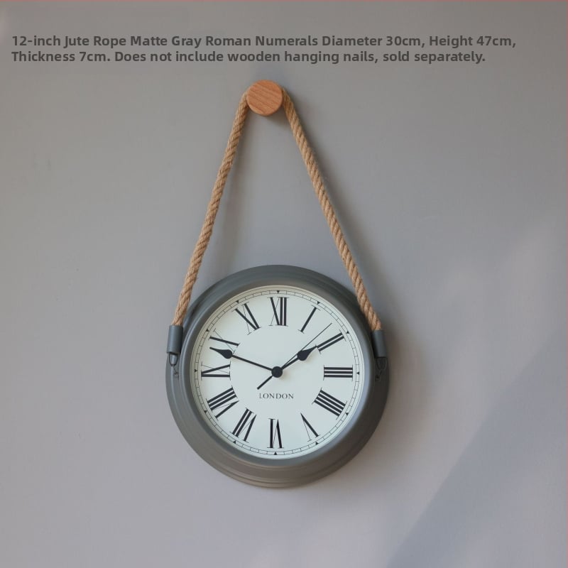 Ρολόι τοίχου σε σκανδιναβικό μινιμαλισμό, μεταλλικό περίβλημα και καντράν, κίνηση με μπαταρία quartz με sweep δεύτερο, στρογγυλός σχεδιασμός για καθιστικό