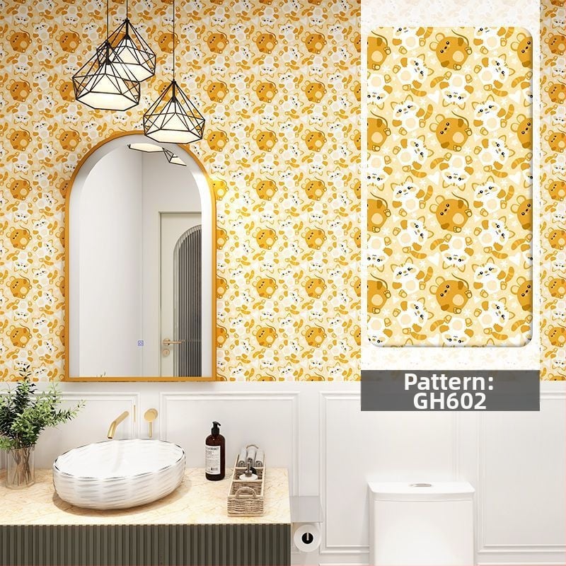 Sieninis lipdukas – geometrinis raštas, atsparus vandeniui, lipnus, svetainei, šiuolaikinis minimalistinis stilius