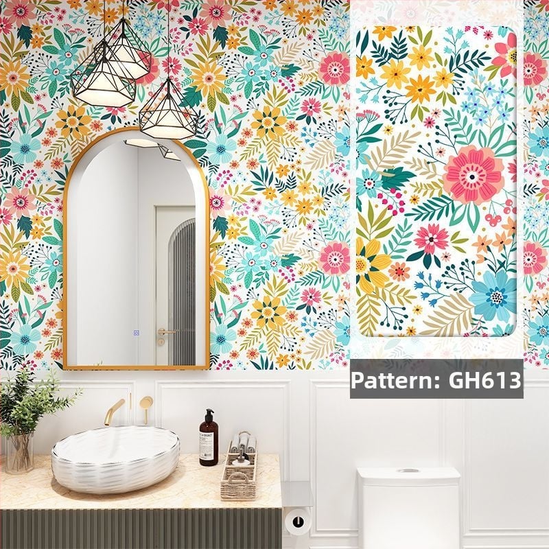 Sieninis lipdukas – geometrinis raštas, atsparus vandeniui, lipnus, svetainei, šiuolaikinis minimalistinis stilius