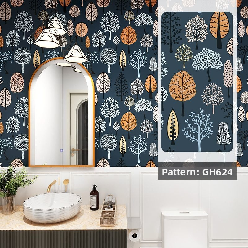 Sieninis lipdukas – geometrinis raštas, atsparus vandeniui, lipnus, svetainei, šiuolaikinis minimalistinis stilius