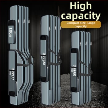 Риболовен багаж за принадлежности – голям капацитет, водоустойчив, многофункционална чанта за пръчки, стръв и макари, лека