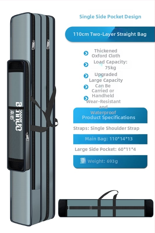 Риболовен багаж за принадлежности – голям капацитет, водоустойчив, многофункционална чанта за пръчки, стръв и макари, лека