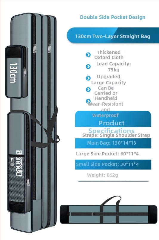 Риболовен багаж за принадлежности – голям капацитет, водоустойчив, многофункционална чанта за пръчки, стръв и макари, лека