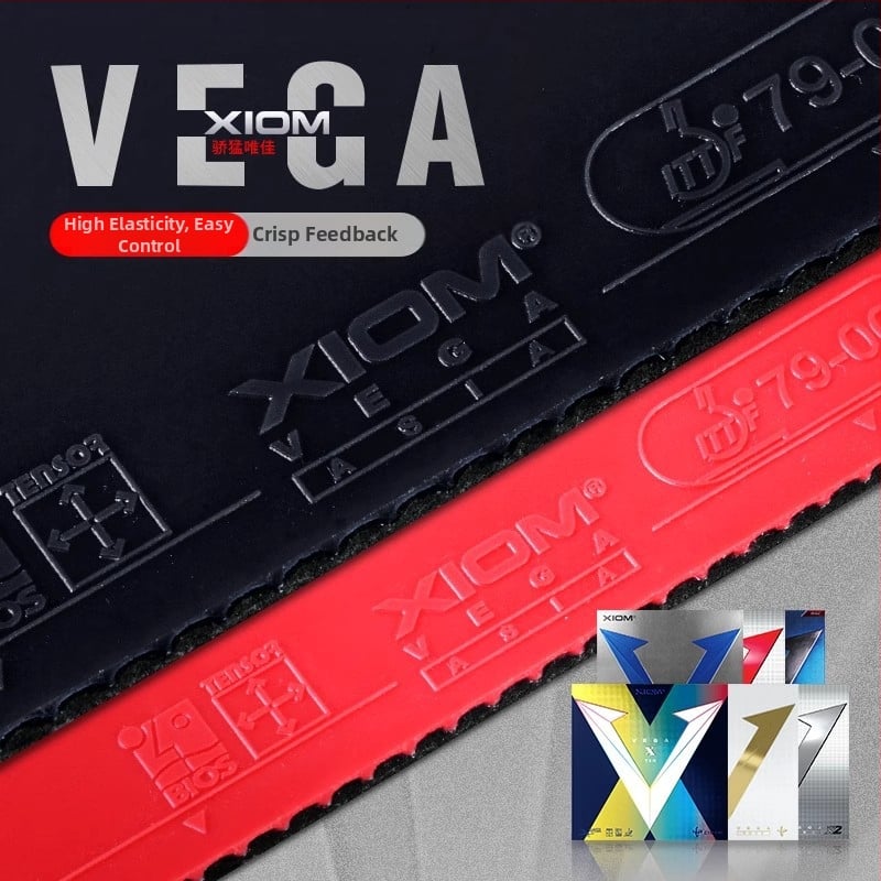 Xiom badminton raketė, vieno dalių konstrukcija, anti-lipimo guma, tinkama stalo tenisui ir badmintonui.