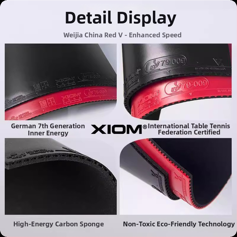 Xiom badminton raketė, vieno dalių konstrukcija, anti-lipimo guma, tinkama stalo tenisui ir badmintonui.