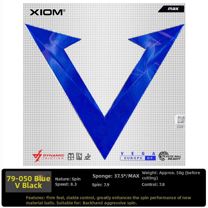 Xiom badminton raketė, vieno dalių konstrukcija, anti-lipimo guma, tinkama stalo tenisui ir badmintonui.