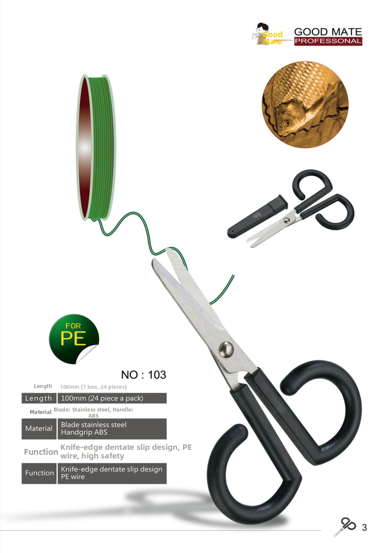 Good Partner Kalastusjoone lõikurid – roostevaba teras, mitmeotstarbelised