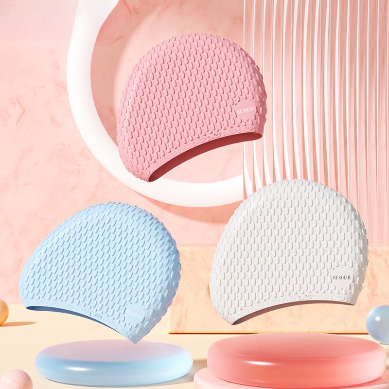 Silikona ūdensizturīga peldcepure un brilles komplekts, augsta elastība, piemērots gariem matiem, pieaugušajiem