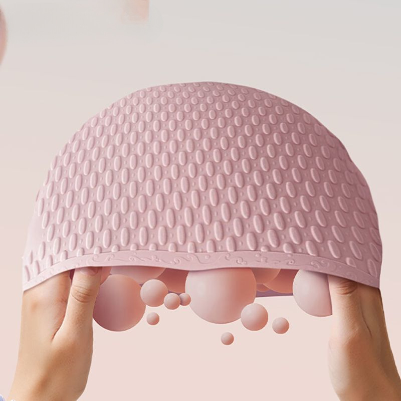 Silikona ūdensizturīga peldcepure un brilles komplekts, augsta elastība, piemērots gariem matiem, pieaugušajiem