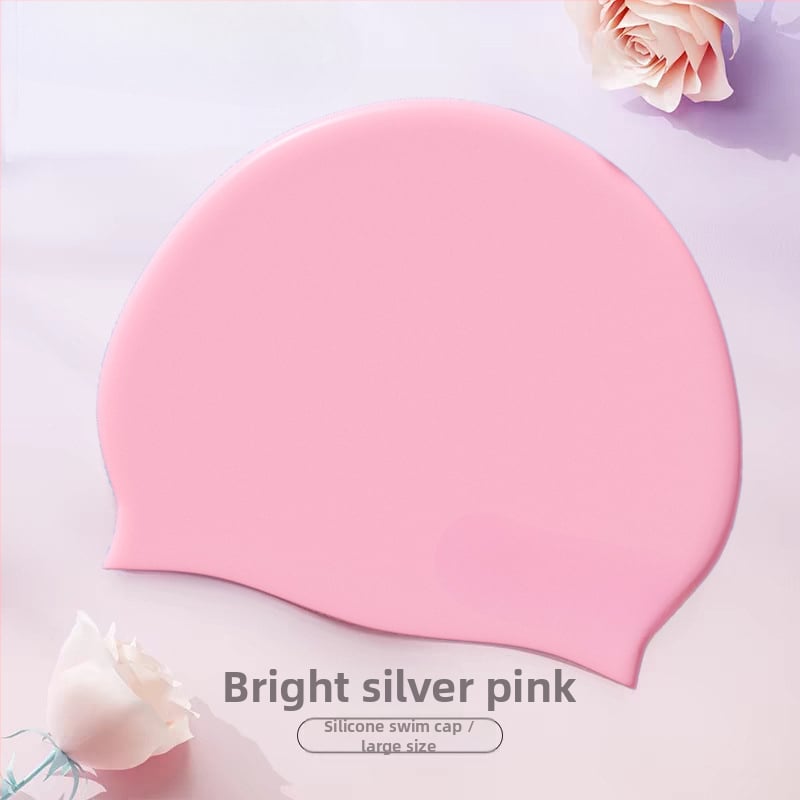 Silikona ūdensizturīga peldcepure un brilles komplekts, augsta elastība, piemērots gariem matiem, pieaugušajiem