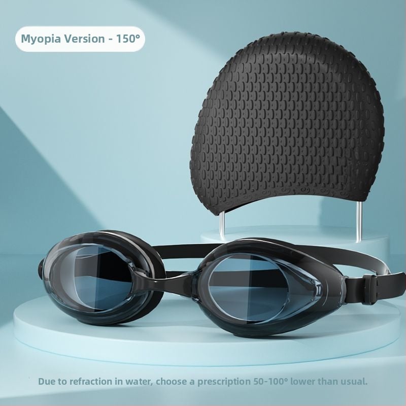 Silikona ūdensizturīga peldcepure un brilles komplekts, augsta elastība, piemērots gariem matiem, pieaugušajiem