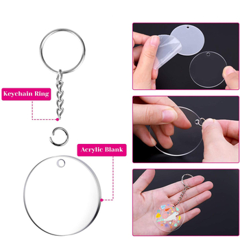 Võtmehoidja – akrüül tassel ripatsid DIY jaoks, kaasaegse kunsti stiil, 108 tk