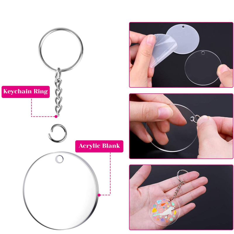 Võtmehoidja – akrüül tassel ripatsid DIY jaoks, kaasaegse kunsti stiil, 108 tk