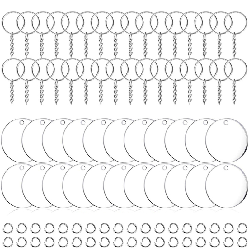 Võtmehoidja – akrüül tassel ripatsid DIY jaoks, kaasaegse kunsti stiil, 108 tk