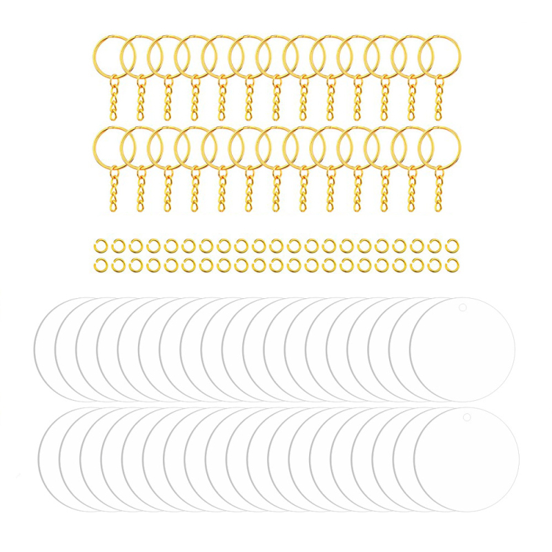 Võtmehoidja – akrüül tassel ripatsid DIY jaoks, kaasaegse kunsti stiil, 108 tk