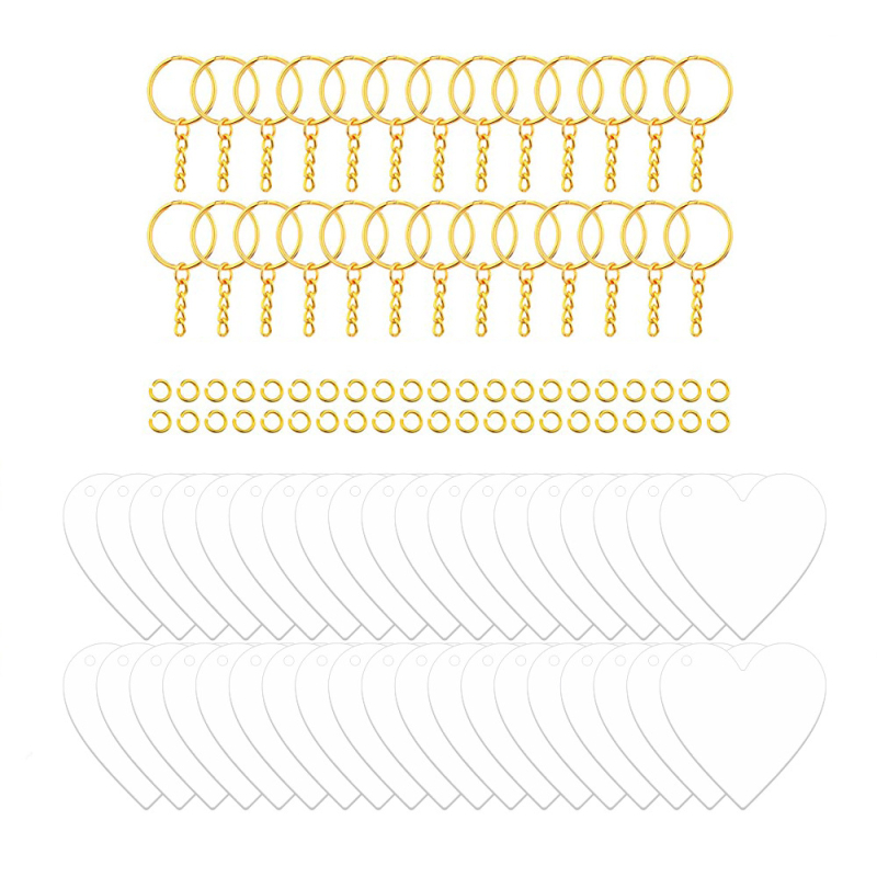 Võtmehoidja – akrüül tassel ripatsid DIY jaoks, kaasaegse kunsti stiil, 108 tk