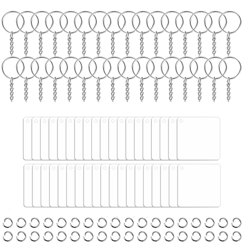Võtmehoidja – akrüül tassel ripatsid DIY jaoks, kaasaegse kunsti stiil, 108 tk