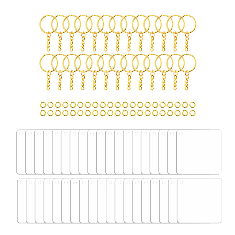 Võtmehoidja – akrüül tassel ripatsid DIY jaoks, kaasaegse kunsti stiil, 108 tk