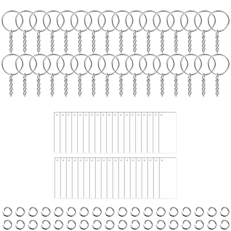 Võtmehoidja – akrüül tassel ripatsid DIY jaoks, kaasaegse kunsti stiil, 108 tk