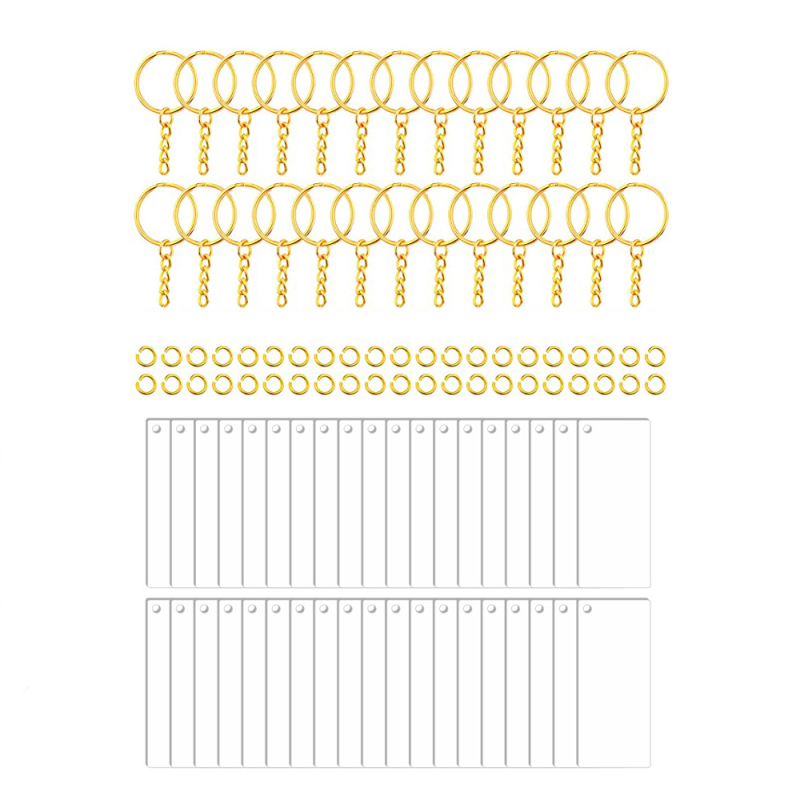 Võtmehoidja – akrüül tassel ripatsid DIY jaoks, kaasaegse kunsti stiil, 108 tk
