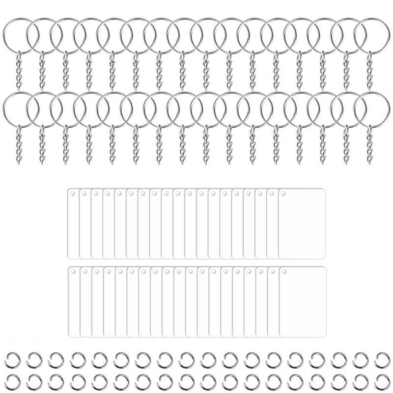 Võtmehoidja – akrüül tassel ripatsid DIY jaoks, kaasaegse kunsti stiil, 108 tk
