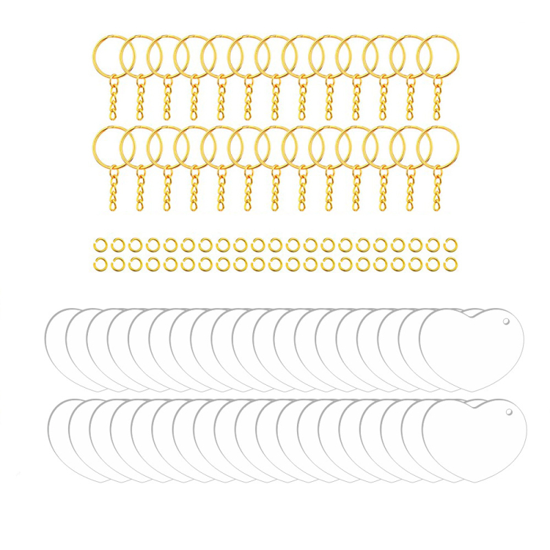 Võtmehoidja – akrüül tassel ripatsid DIY jaoks, kaasaegse kunsti stiil, 108 tk