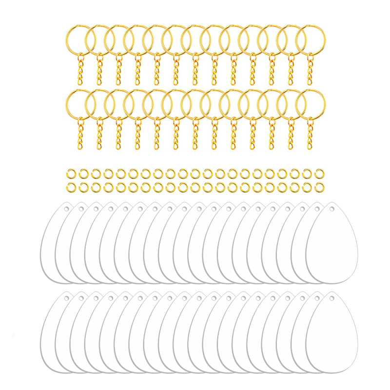 Võtmehoidja – akrüül tassel ripatsid DIY jaoks, kaasaegse kunsti stiil, 108 tk