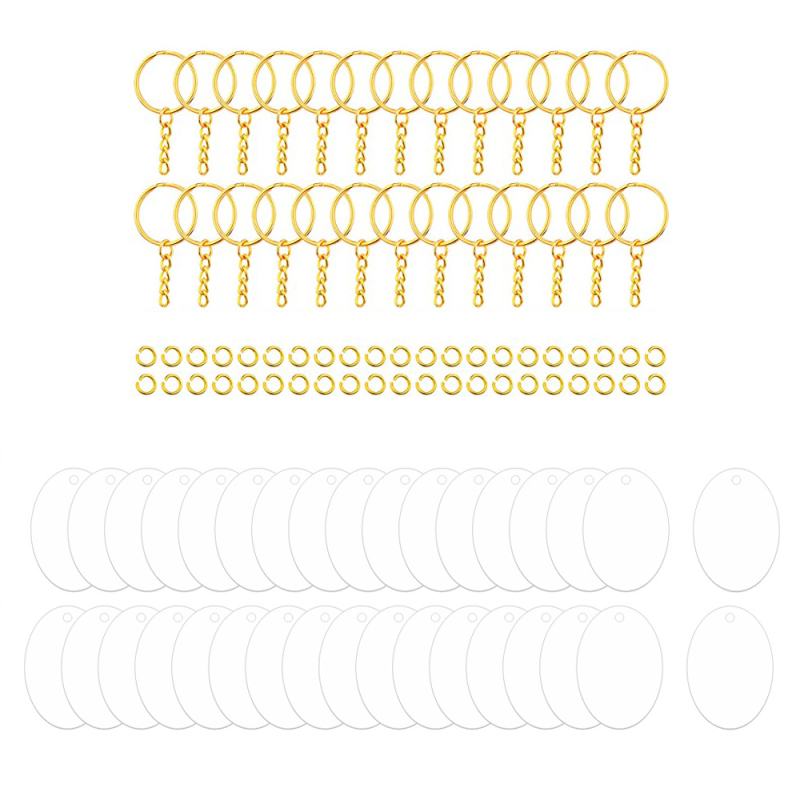 Võtmehoidja – akrüül tassel ripatsid DIY jaoks, kaasaegse kunsti stiil, 108 tk