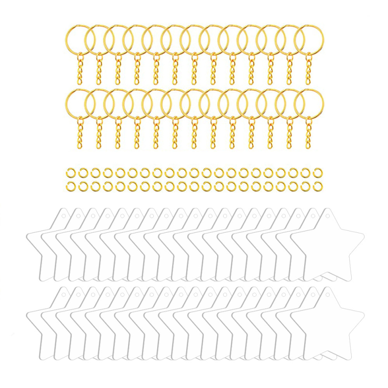 Võtmehoidja – akrüül tassel ripatsid DIY jaoks, kaasaegse kunsti stiil, 108 tk