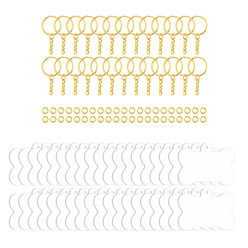 Võtmehoidja – akrüül tassel ripatsid DIY jaoks, kaasaegse kunsti stiil, 108 tk