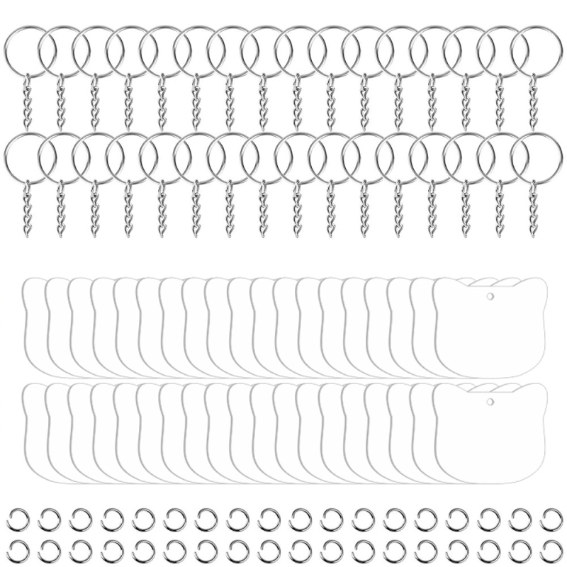 Võtmehoidja – akrüül tassel ripatsid DIY jaoks, kaasaegse kunsti stiil, 108 tk
